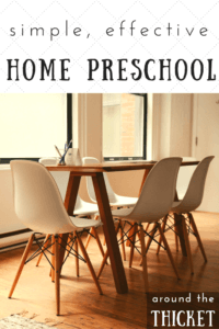 At home preschool can be very simple and super effective - perfect for busy parents who want the best for their kids.