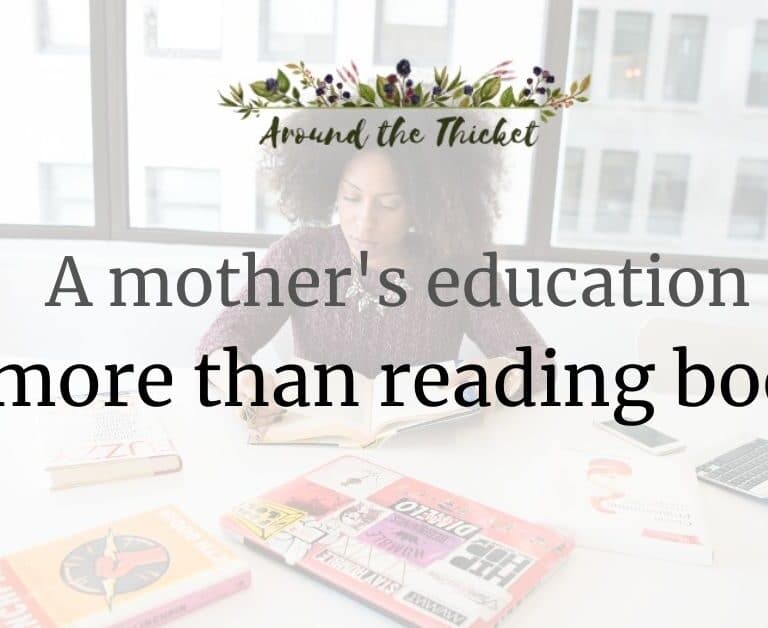A mother’s education is more than reading books.